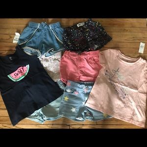 Lot 3t shorts 2 new with tags shirts